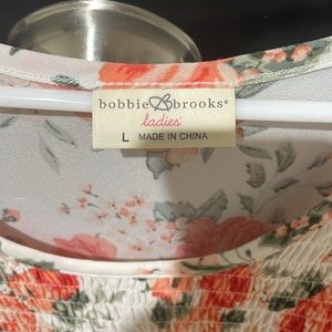 Floral flowy blouse with pink flowers! Only worn once.